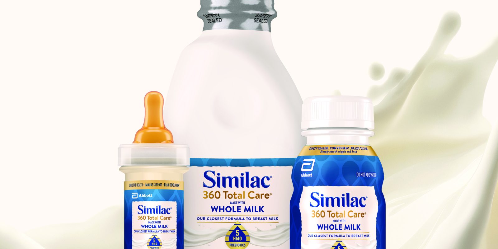 Abbott launches the first and only ready-to-feed liquid infant formula made with whole milk in the U.S. at similar price to its existing Similac powdered formula