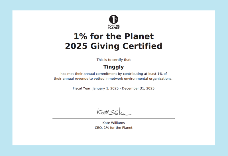 Tinggly Advances Its Mission of “Giving Stories, Not Stuff” with New Sustainability Milestones