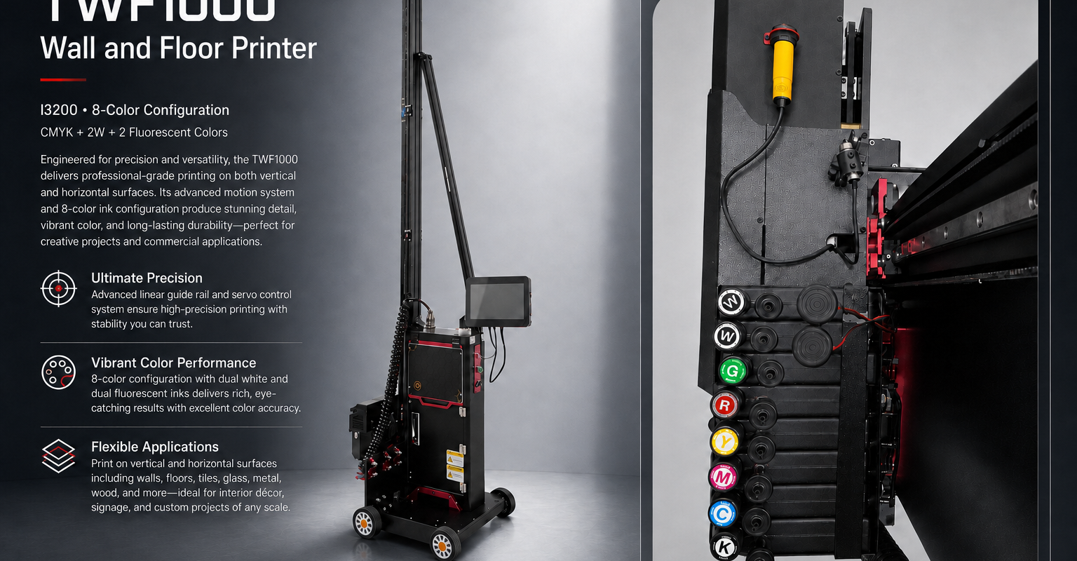 Tanyu Launches the World’s First Wall and Floor Printer with Fluorescent Printing Effects